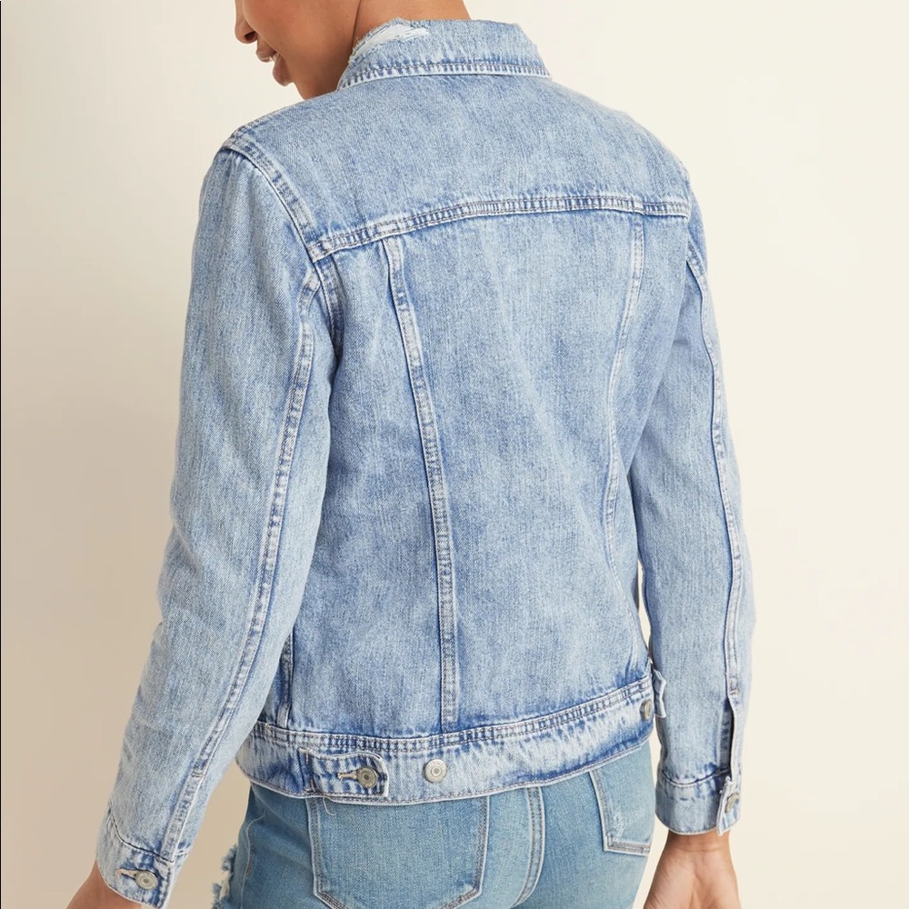 Distressed jean jacket - Picture 2 of 5
